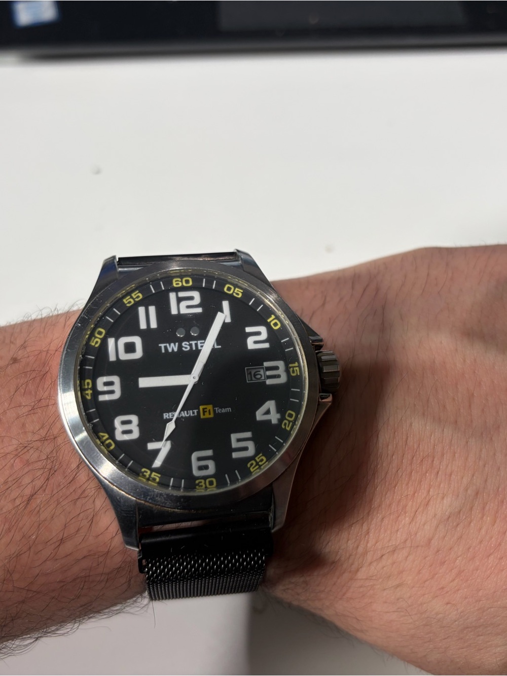 TW Steel Black Dial Men's Watch Renault F1 Team special edition